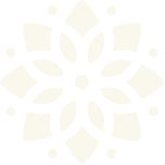 Weißes Mandala als dekoratives Element